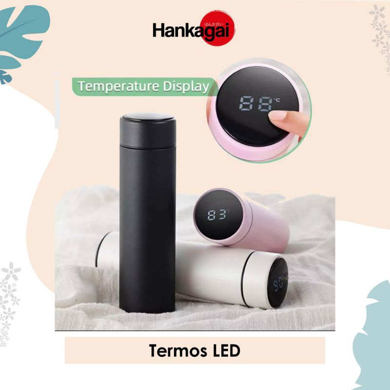 Jual Termos LED Indikator Suhu Temperatur Botol Minum Air Panas Dingin