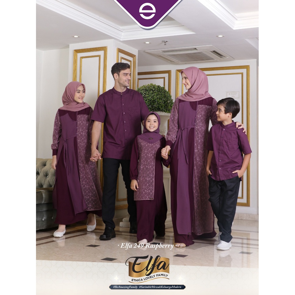 Jual Cod Gamis Couple Sarimbit Keluarga Terbaru Ethica Elfa 249 ...