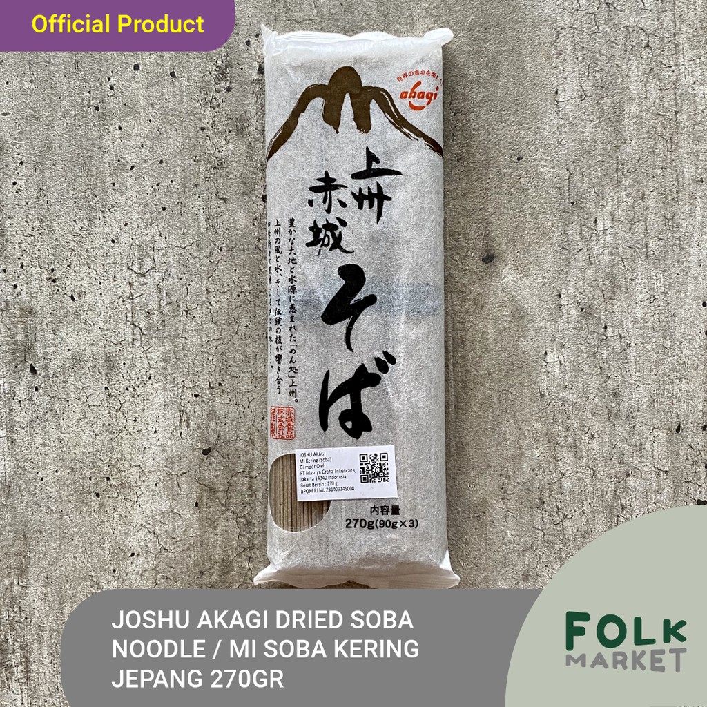 Jual JOSHU AKAGI Dried Soba Noodle / Mi / Mie Soba Jepang Kering 270gr