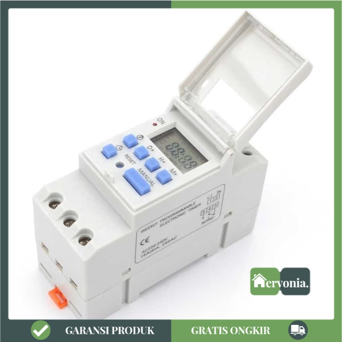 Jual Taffware Timer Programmable Time Switch Relay 16A 220V 2000W ...