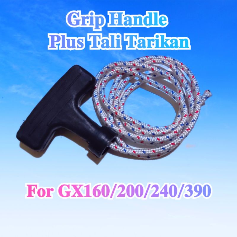 Jual Tali gagang handle pegangan engkol selahan tarikan stater GX160 ...