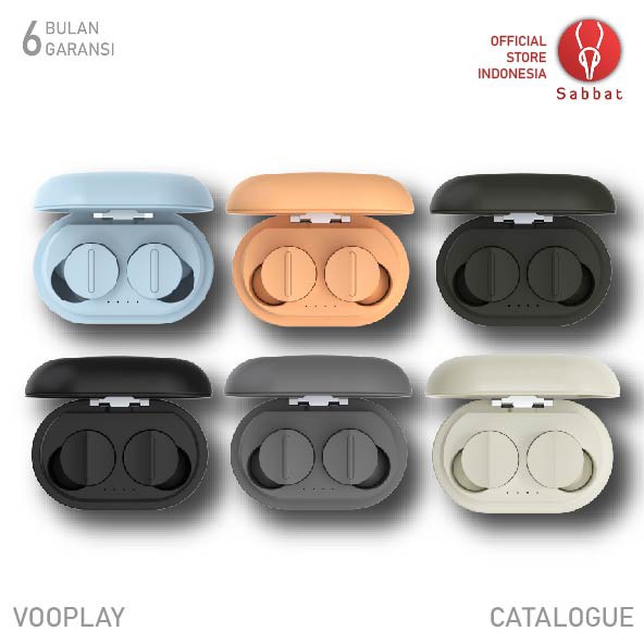 Sabbat Vooplay TWS earphone bluetooth 5.0 aptX CVC8 wireless charging