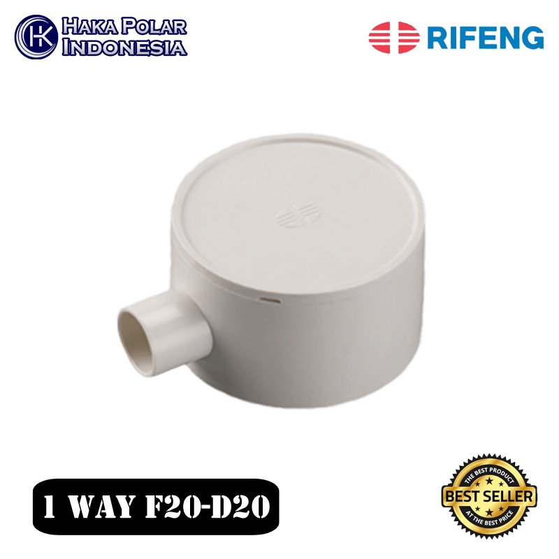 Jual 1 Way Round Junction Box Conduit Rifeng 20mm F20-D20 | Shopee ...