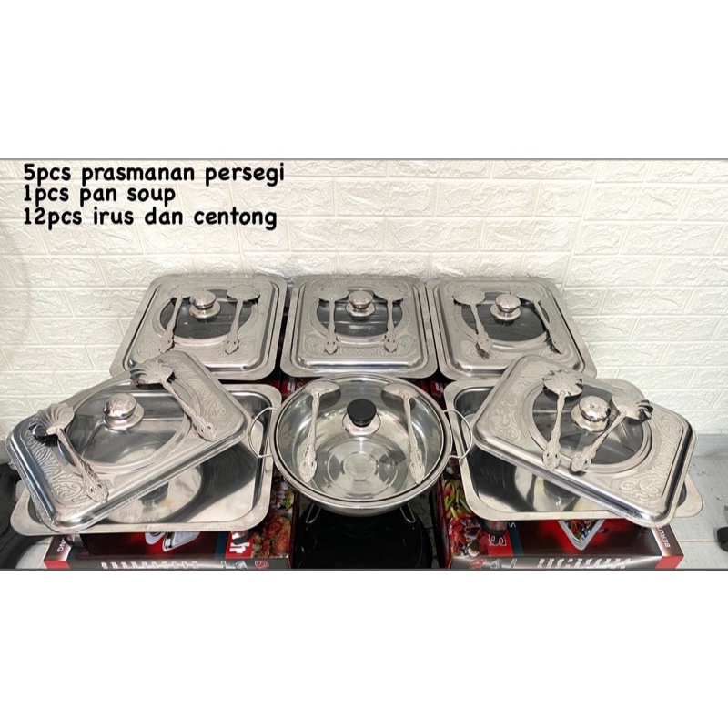 Jual prasmanan set Prasmanan set stainless paket prasmanan | Shopee