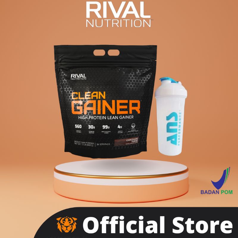 Jual Rival Nutrition Clean Gainer 12 Lbs Lb Weight Gain Lean Mass