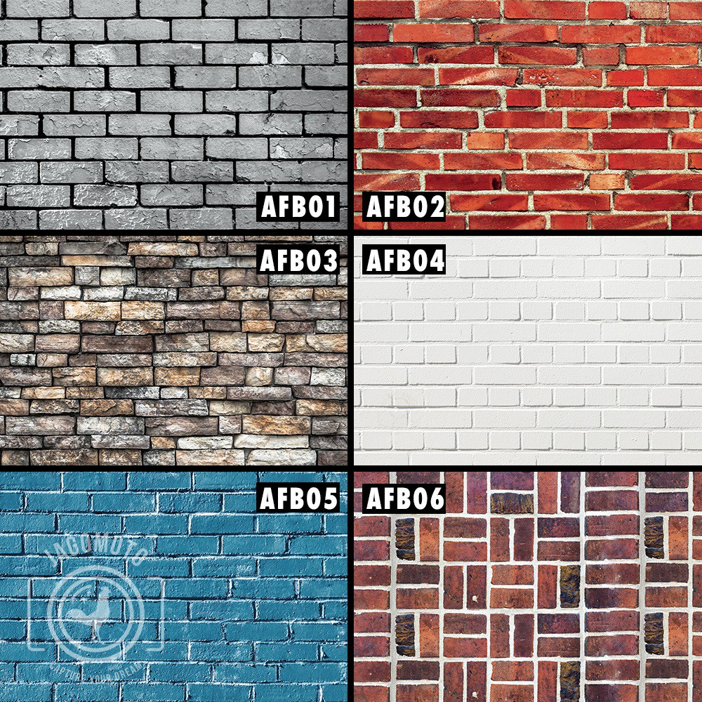 Jual Alas Foto / Background Foto Motif Brick (Batu Bata) 50 x 100 cm by ...
