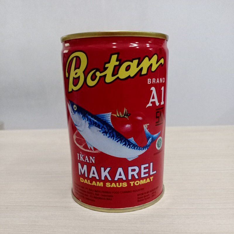Jual BOTAN IKAN MAKAREL SAUS TOMAT 425 G 425G - BOTAN IKAN MACKEREL 425 ...