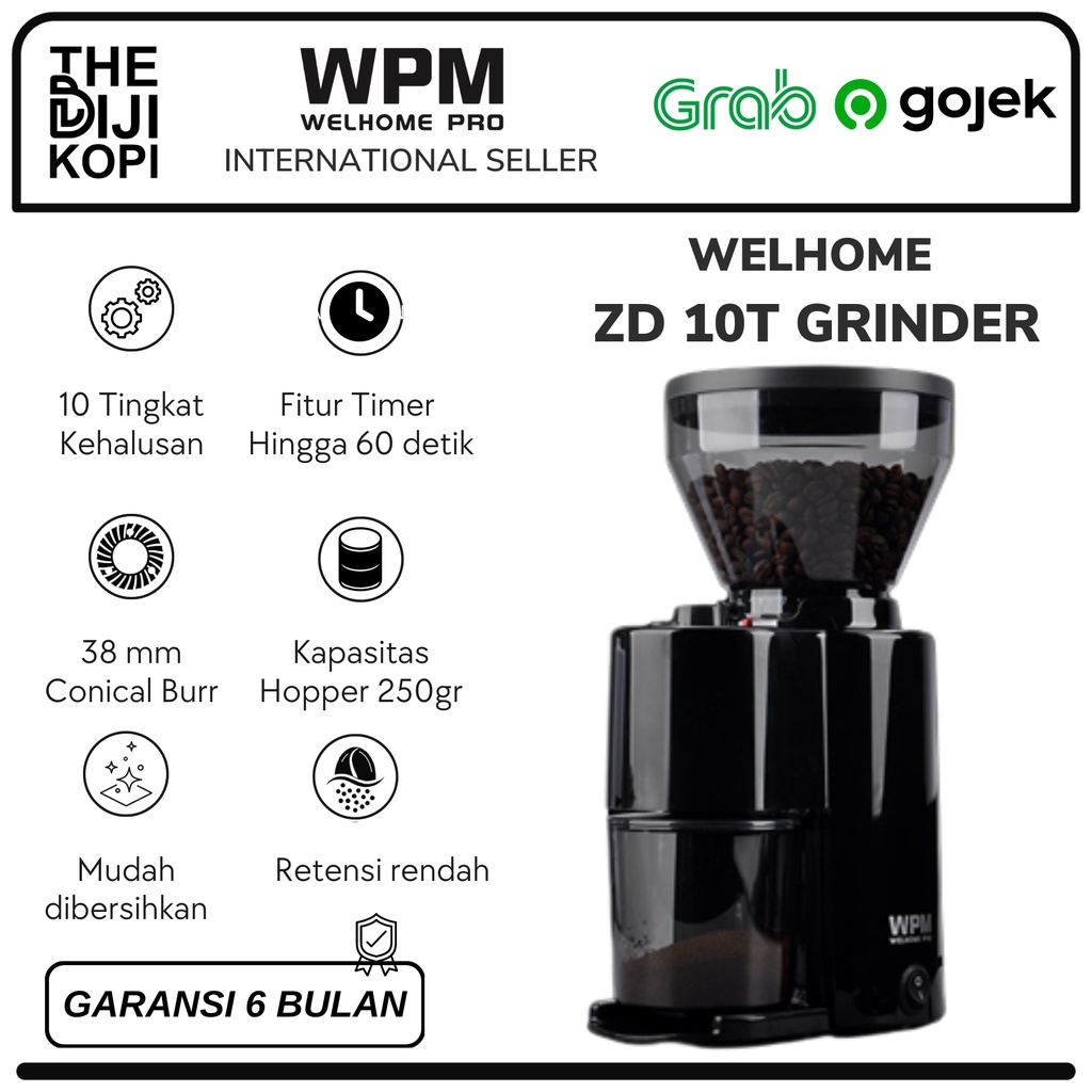 Jual GRINDER KOPI ELECTRIC PENGGILING KOPI WELHOME ZD 10T COFFEE GRINDER Shopee Indonesia