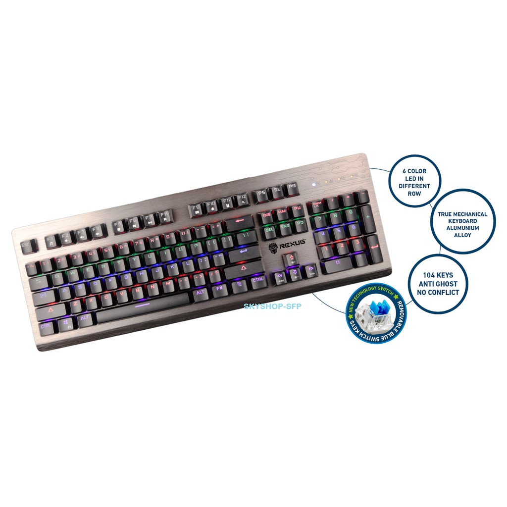 Jual Gaming Keyboard Mechanical Rexus Legionare RX-MX2 | Shopee Indonesia