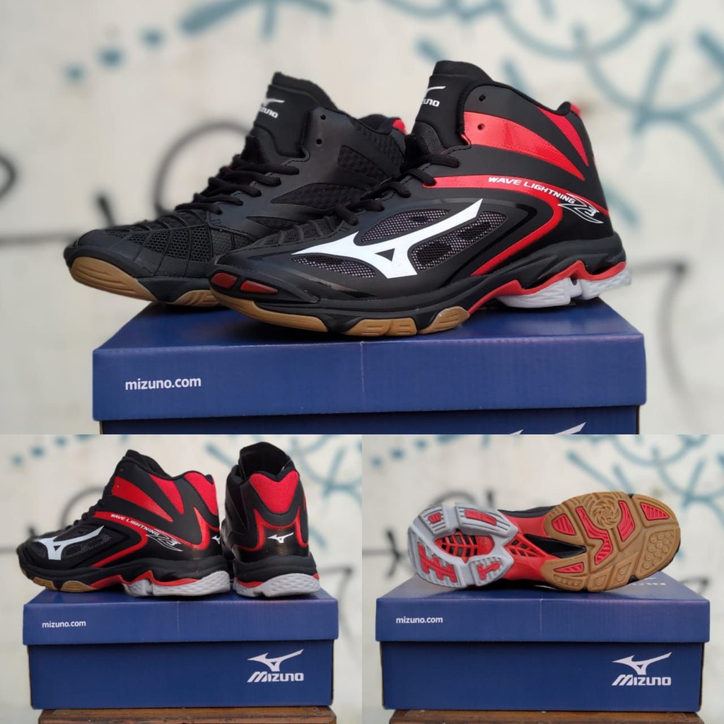 Sepatu Sport Olahraga Mizuno Wave Lightning Z3 Mid wlz 3 mid Pink Import Sneakers Volly voli volley