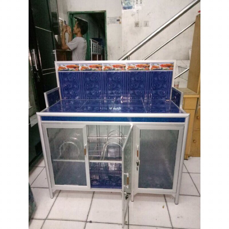 Jual RAK KOMPOR MEJA KOMPOR 3 PINTU KERAMIK TIANG BESAR JUMBO AWET ...