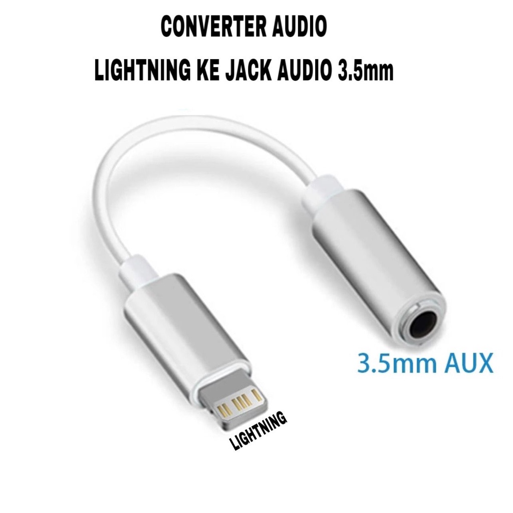 Jual Converter X Jh Sambungan Audio Lightning Ke Jack Audio