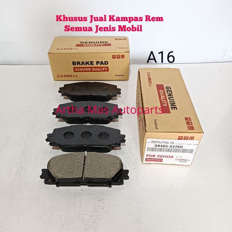 Jual Kampas Rem Depan Vios Limo New Gen Tipe E J Ex Taxi Brake Pad