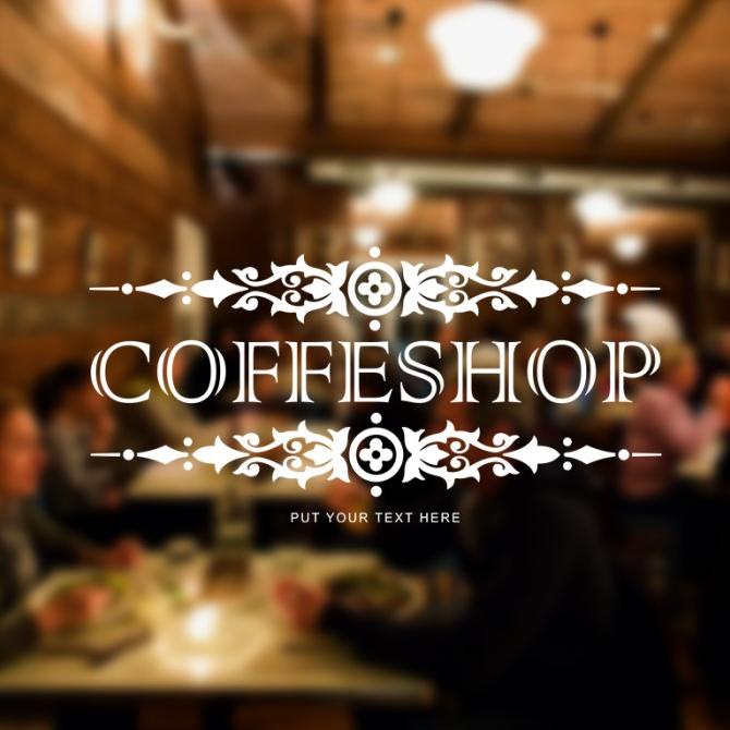 Jual Sticker Kaca Custom Vintage Stiker Kaca Cafe Rumah Wall Dinding Tembok Shopee Indonesia