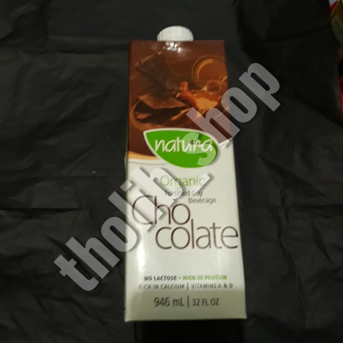 Jual natura organic soya milk chocolate 946 ml Shopee Indonesia