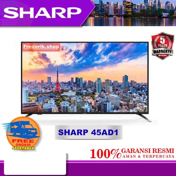 Jual LED TV SHARP 2T-C45AD1X FULL HD DIGITAL LED TV 45 INCH UBS HDMI ...