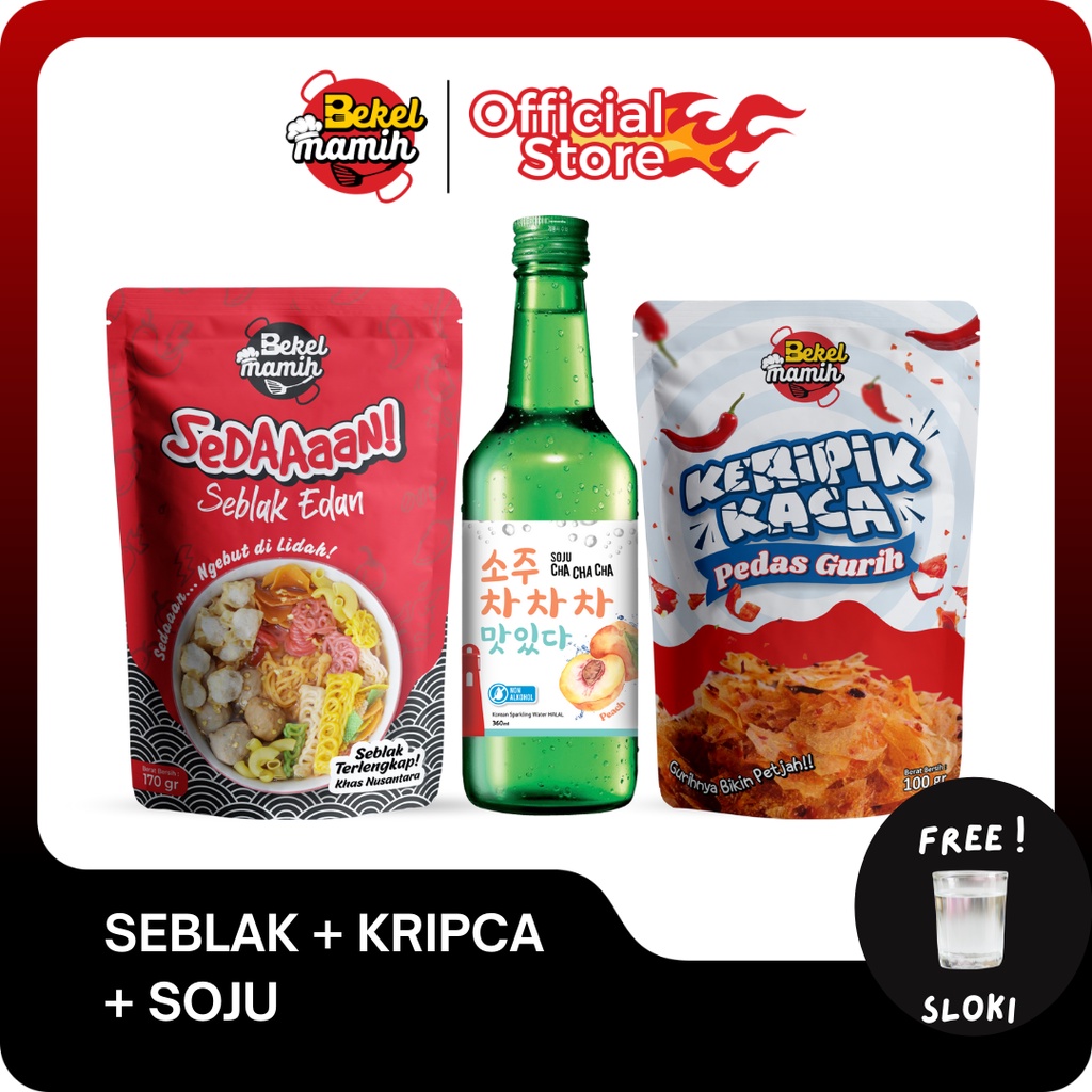 Jual SEBLAK + KRIPCA + SOJU HALAL SPARKLING WATER by BEKELMAMIH ...