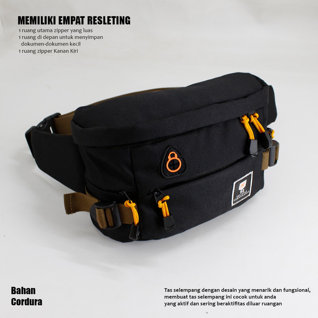 Jual Tas Pria Terbaik / Terlaris / Tas Pinggang Pria R2 006 / Waistbag