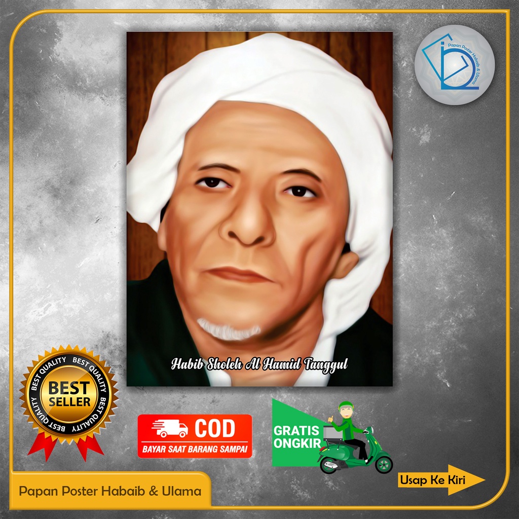 Jual Papan/Bingkai Poster Habib Sholeh Al Hamid Tanggul. Ukuran 30x40cm ...