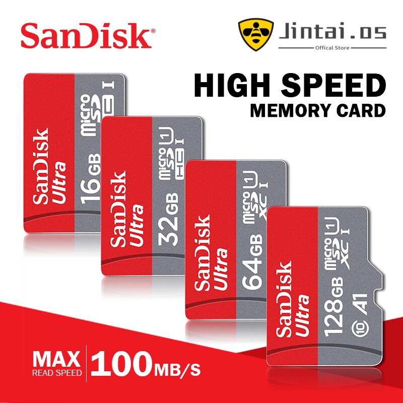 Jual SanDisk Ultra SDSQUA4 64GB 128GB 256GB 512GB A1 Micro SD Card