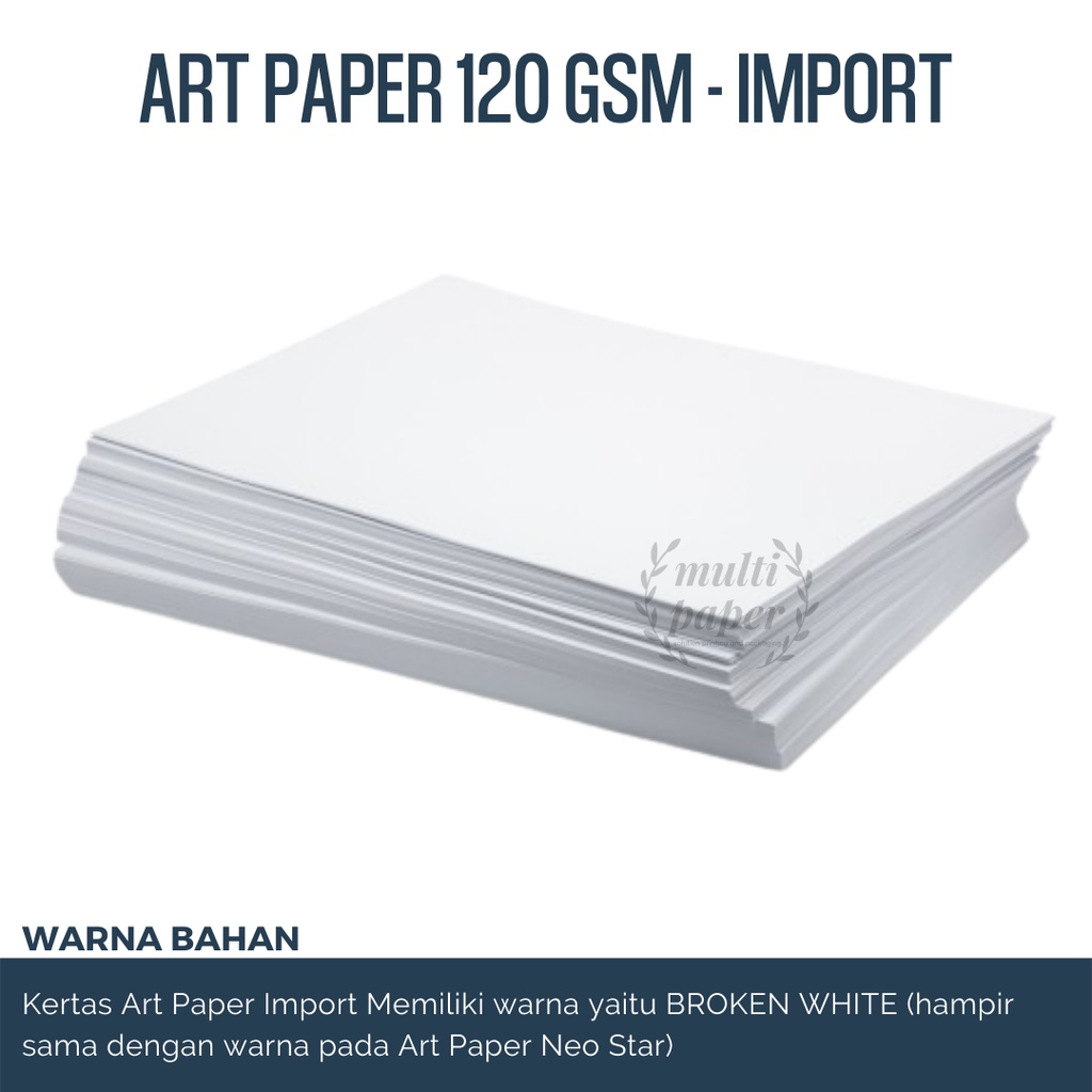 Jual Kertas Art Paper A4 120 Gsm Isi 50 Lembar Kertas Art Paper 120