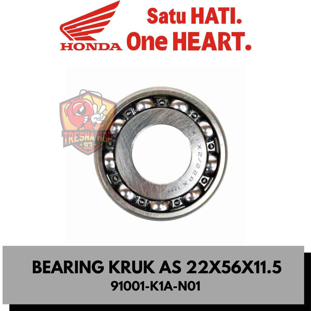 Jual 91001-K1A-N01 BEARING KRUK AS BEAT LED K1A & GENIO ORIGINAL ...