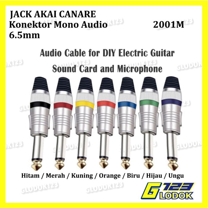 Jual Jack Akai Mm Mono Stereo Canare Audio Jeck Mic Jek Konektor