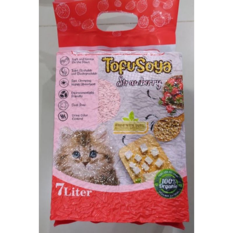 Image showcasing Jual Markotops soya tofu cat litter 7L / pasir tofu markotop pasir tofu ...