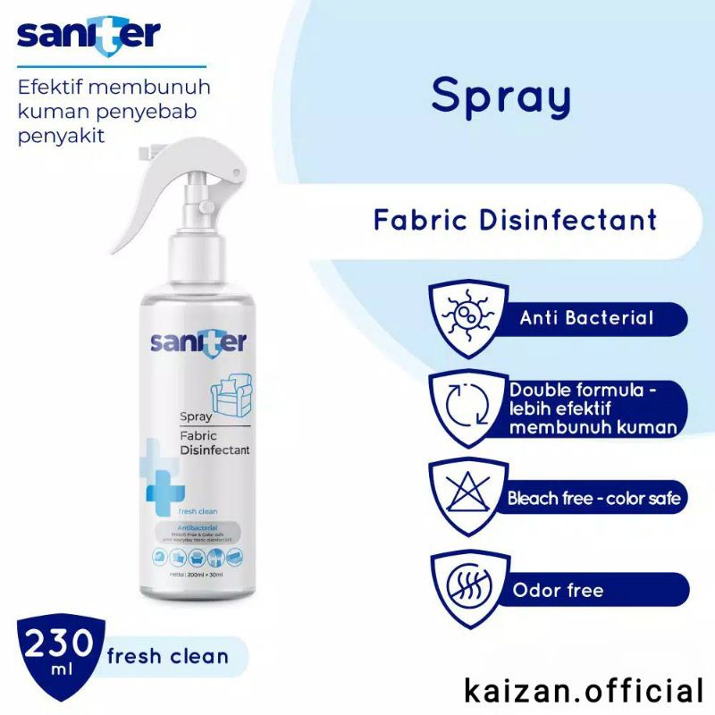 Jual SANITIZER FABRIC SPRAY 230ML Shopee Indonesia