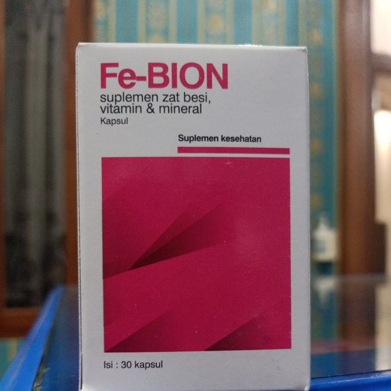 Jual Fe-Bion Suplemen zat besi Vitamin & mineral isi 30 kapsul | Shopee ...