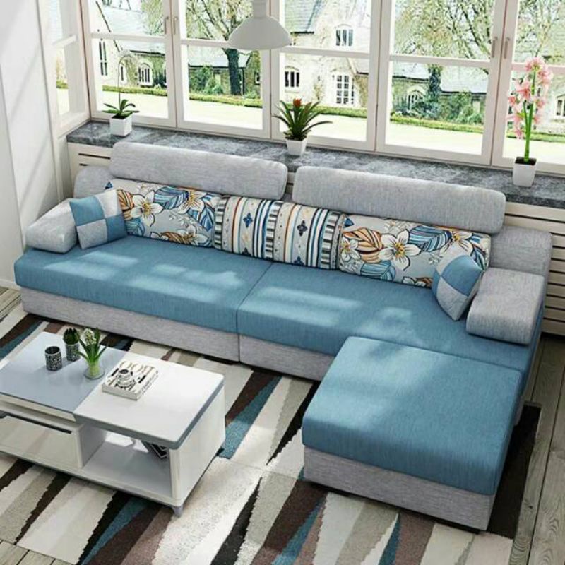 Jual SOFA LETTER L MINIMALIS - SOFA KAYU JATI | Shopee Indonesia