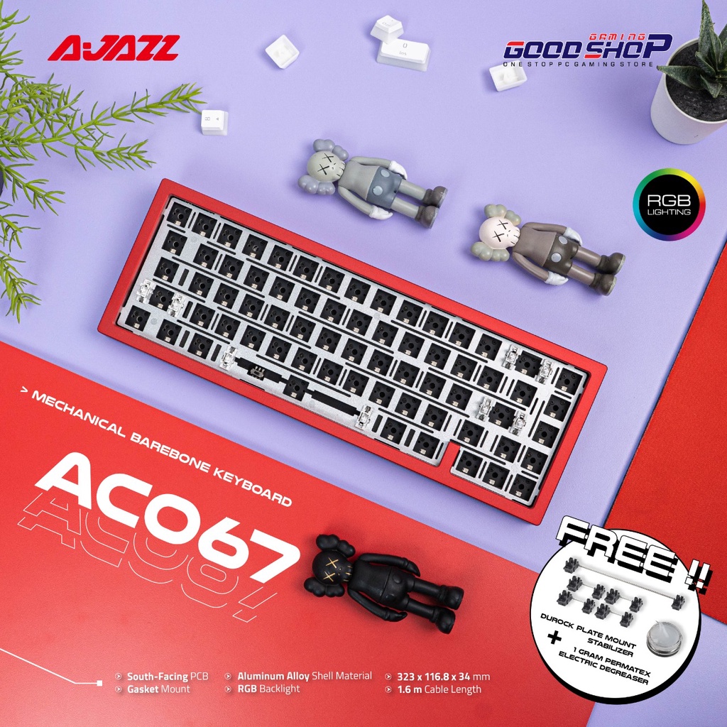 Jual AJazz AC067 DIY KIT Mechanical Keyboard Shopee Indonesia