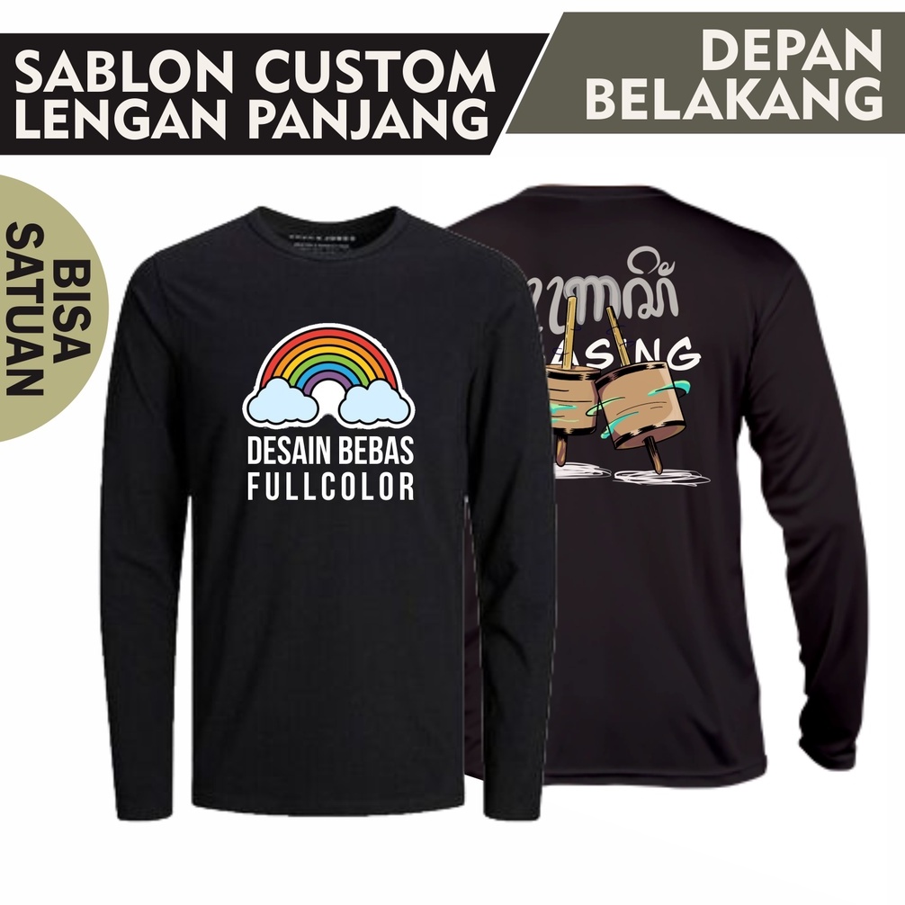 Jual Kaos Custom Satuan Desain Suka Suka / Baju Sablon Satuan Desain ...