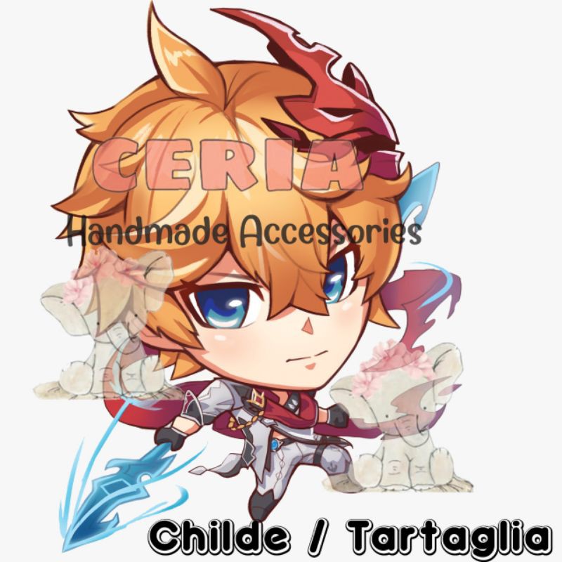 Jual Keychain Genshin Impact Childe / Tartaglia | Shopee Indonesia