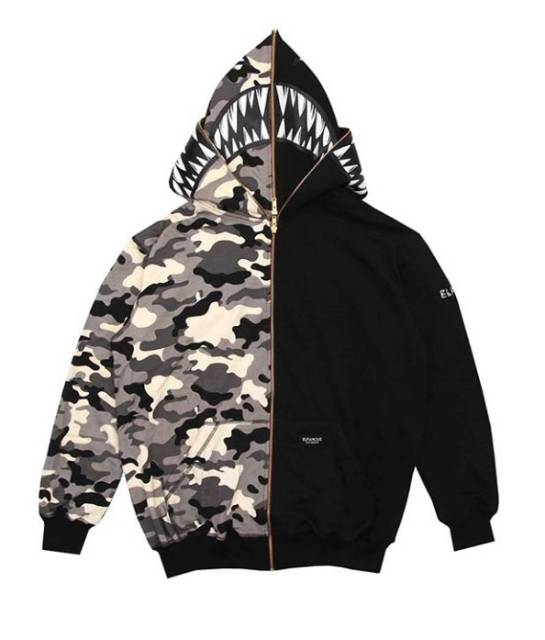 Jual Double Hoodie Dh Elfamous Phantom Half Camo Original Shopee Indonesia