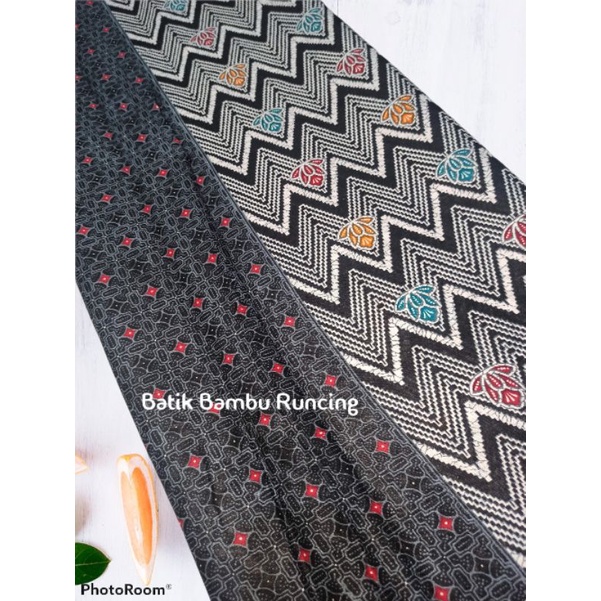 Jual kain batik rang rang abu hitam batik zig zag bahan rok batik ...