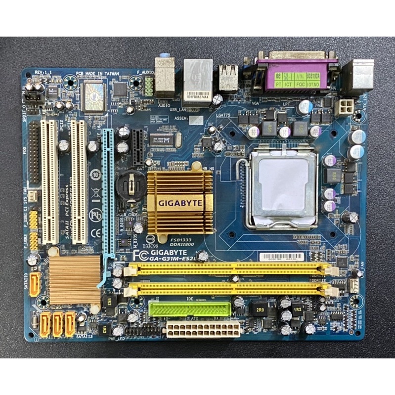 Jual Motherboard Intel Gigabyte GAG31MES2L LGA775 DDR2 Second