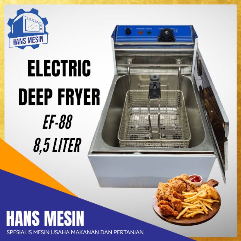 Jual Mesin Penggoreng Kentang Deep Fryer Listrik Ef 88 GETRA | Shopee ...