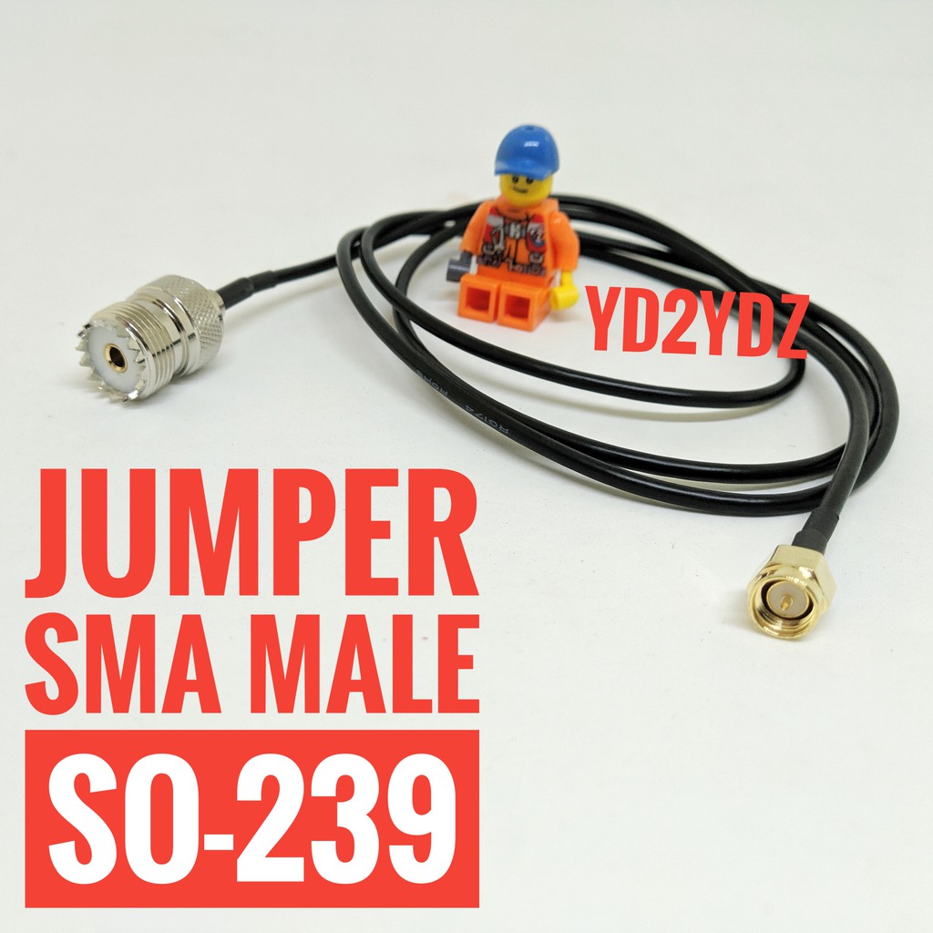 Jual Kabel jumper sma male to pl female so-239 adapter konektor