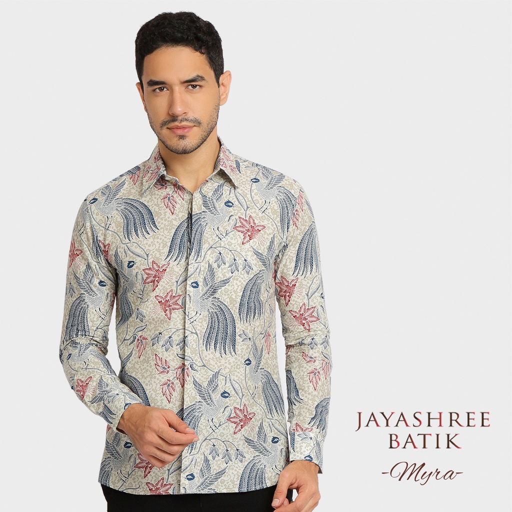 Jual Jayashree Batik Slimfit Myra Kemeja Batik Pria Lengan Panjang ...