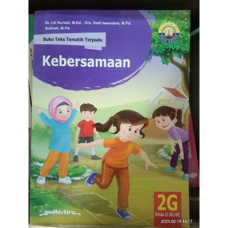 Jual BUKU TEKS TEMATIK TERPADU SD KELAS 2F 2G 2H semestet 2 KURIKULIM ...