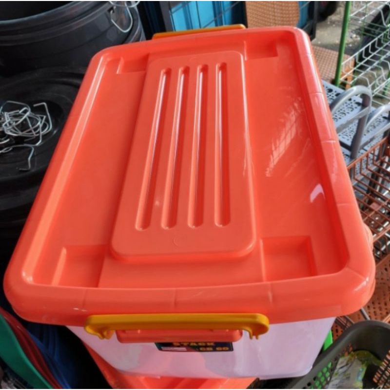 Jual Stack SIP 113 CB 60 Container Shinpo Box 60 Liter Plastik + Roda ...