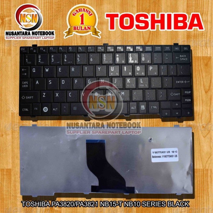 Jual Keyboard Laptop Toshiba NB500 NB520 Series Hitam Black | Shopee ...