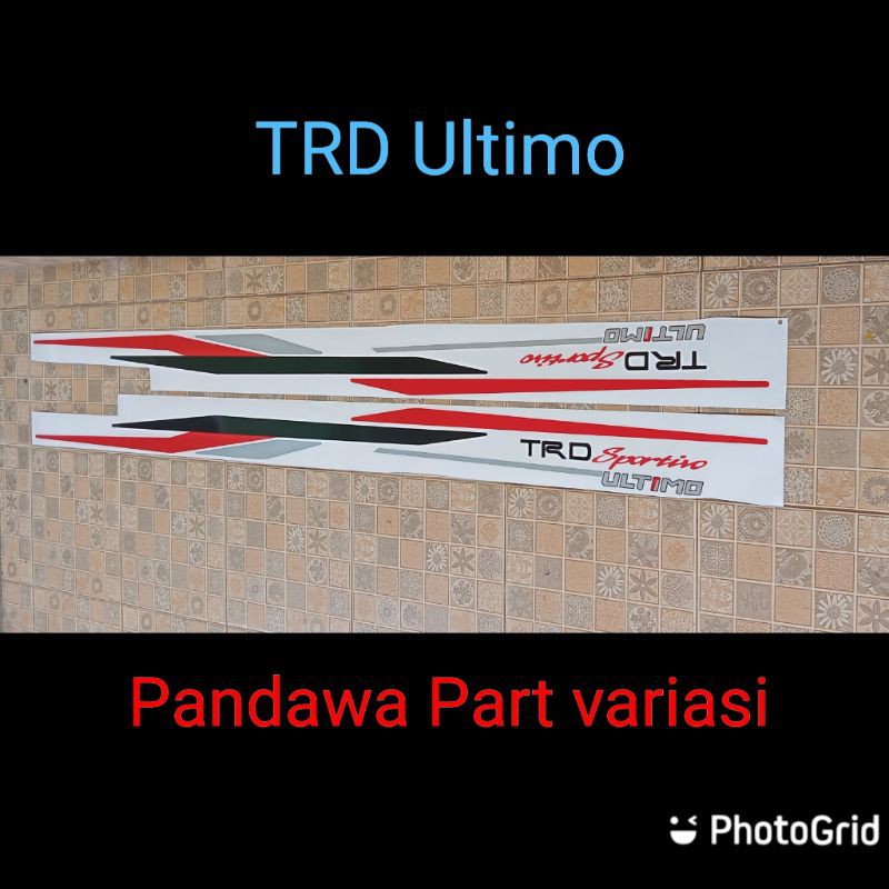 Jual Sticker Stiker Striping Lis Body Samping Toyota Rush Terios Trd