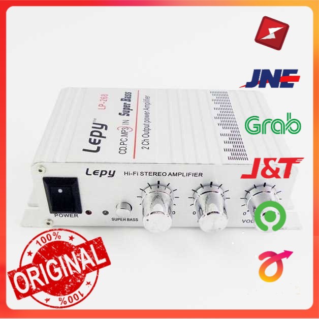 Jual Lepy ORIGINAL HiFi Mini Stereo Amplifier Treble Bass Booster ...