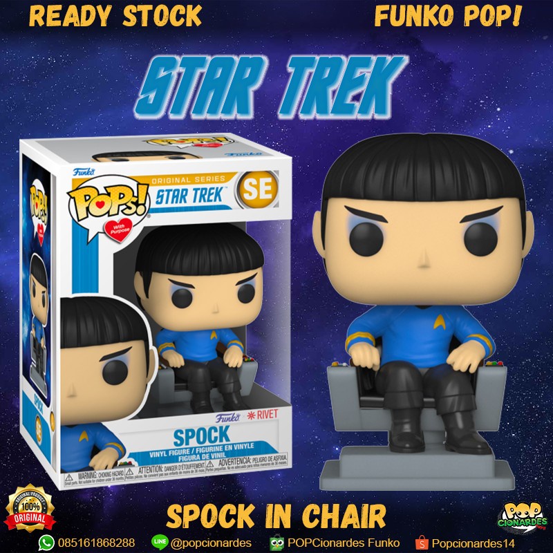 Jual Funko POP Star Trek Youthtrust - Spock in Chair | Shopee Indonesia