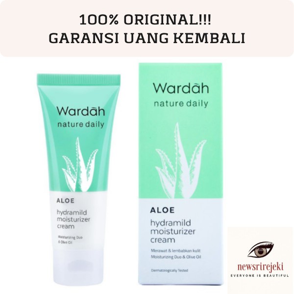 Jual Wardah Nature Daily Aloe Hydramild Moisturizer Cream 40ml Shopee Indonesia 9835