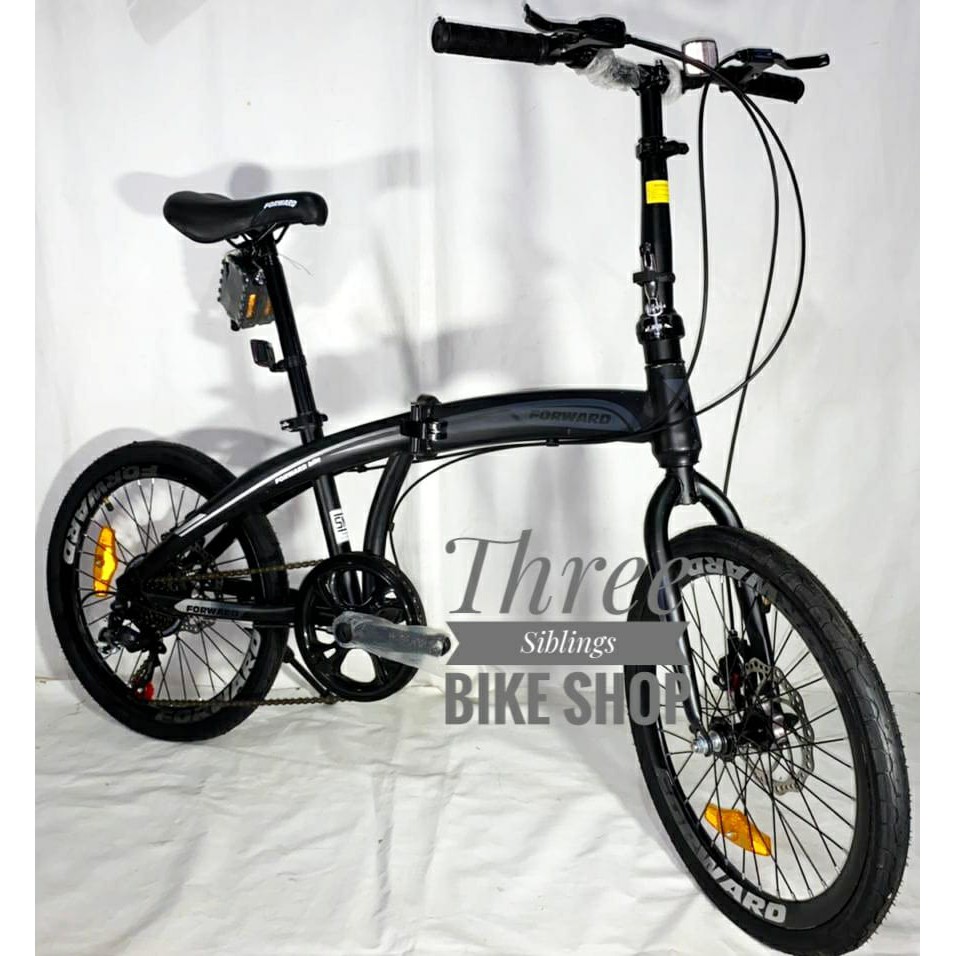 Jual SEPEDA LIPAT FORWARD CITY 20 INCH BLACK 7 SPEED | Shopee Indonesia