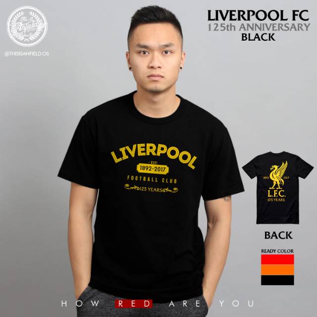 Liverpool 125 cheap anniversary shirt black