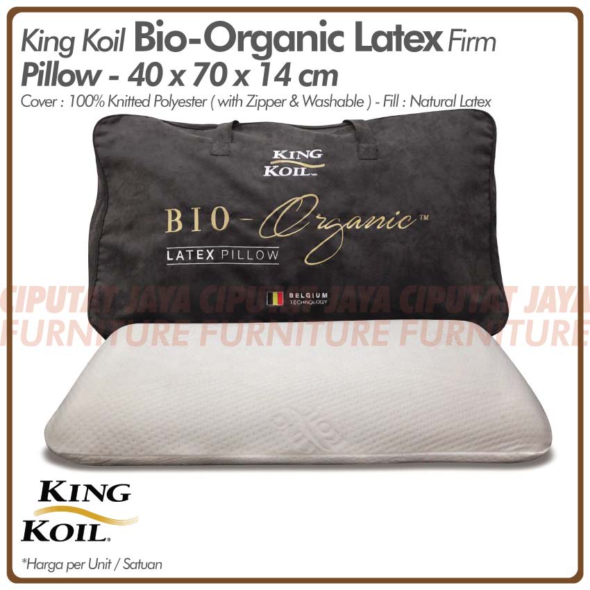 Jual bantal latex King Koil Bio-Organic Latex Pillow KingKoil